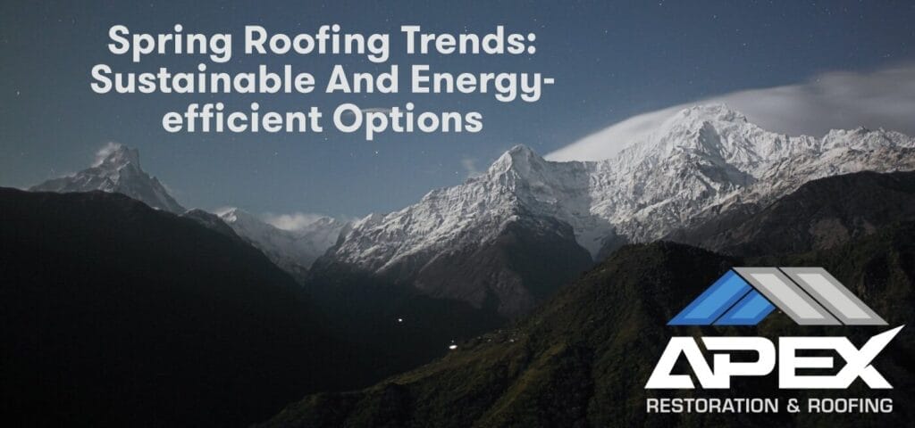 Spring Roofing Trends: Sustainable and Energy-Efficient Options